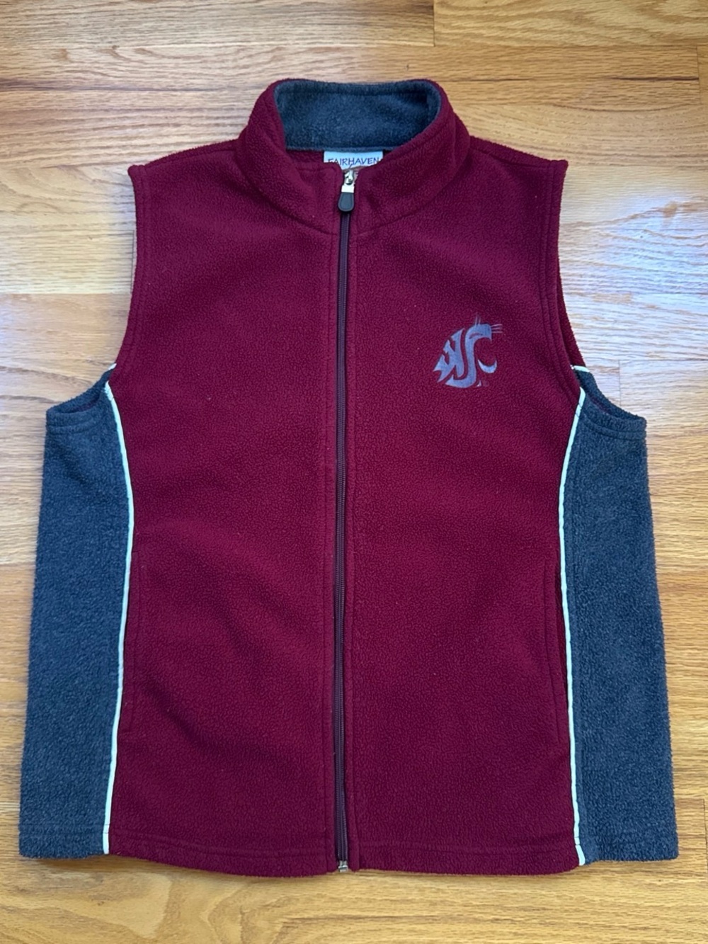WSU Women’s Fleece Vest with Logo